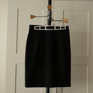 J. Crew Tailored 100% Wool Pencil Skirt in Black